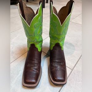 Ariat Quickdraw lime green boots